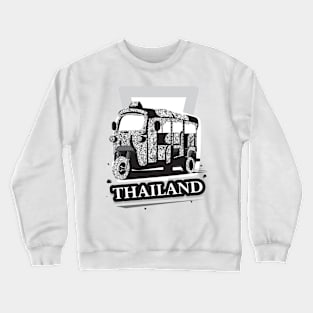 Traditional Thai Tuk Tuk Art Crewneck Sweatshirt